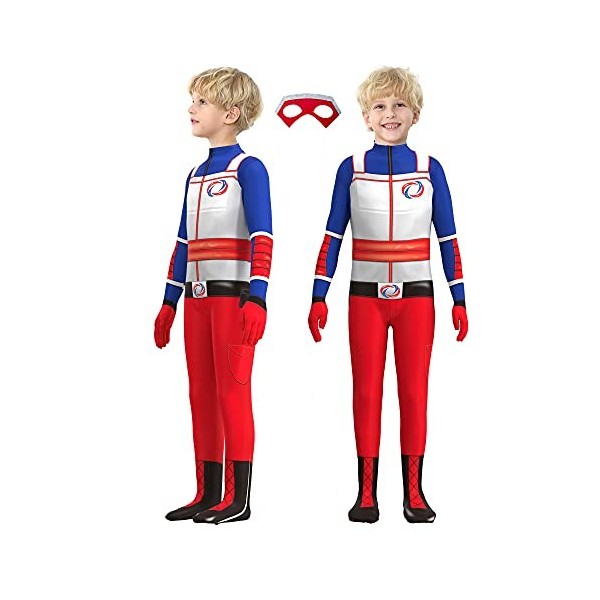 Superhero Déguisement Enfant Garçons Super-héros Costume Bodysuit Zentai 3D Style Cosplay Halloween Carnaval Noël Cérémonie A