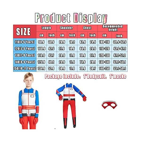 Superhero Déguisement Enfant Garçons Super-héros Costume Bodysuit Zentai 3D Style Cosplay Halloween Carnaval Noël Cérémonie A