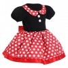 FYMNSI Robe tutu à pois,Pour enfant,Pour le carnaval,En forme de souris,Pour un anniversaire, une fête, un cosplay,Manches co