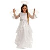 Magicoo Costume dange pour fille avec ailes argentées et blanches Taille 92 à 140 110/116 