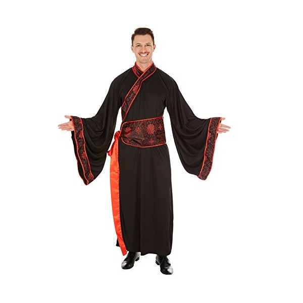 TecTake dressforfun Déguisement d’Homme Asiatique | Costume d’Extrême Orient | Kimono Long L | no. 301042 