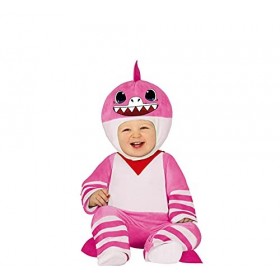 FIESTAS GUIRCA - Costume Little Shark Rose 18-24 Mois Bonnets, masques et accessoires de fête, Multicolore, hauteur 193 Large