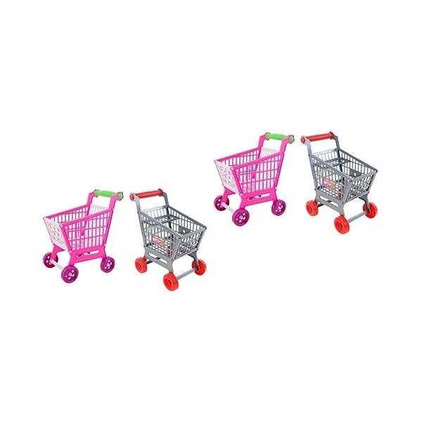 Totority 4 Ensembles Panier Chariot Kidcraft Playset Jouets pour Tout-Petits Nourriture Jouet pour Enfants Supermarché Panier