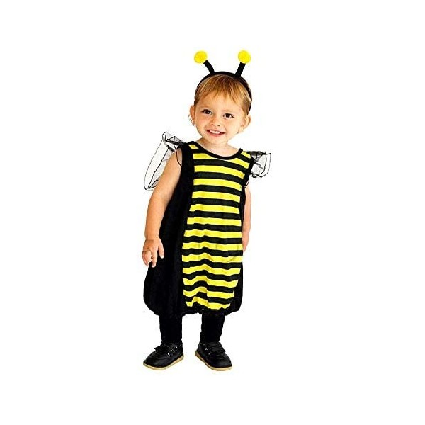 KIRALOVE - Costume Abeille Maia Carnaval Halloween Insecte Multi Enfants Taille S 3 4 ans Idée cadeau Fête