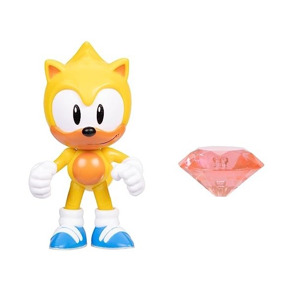 Sonic the Hedgehog Ray Action Figure 4 inch with Red Chaos Emerald