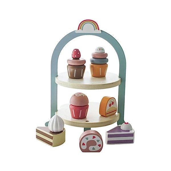 Toyvian 1 Ensemble De Vaisselle De Gâteau De Simulation + Ensembles De Jouets pour Enfants Décorations De Maison pour La Simu