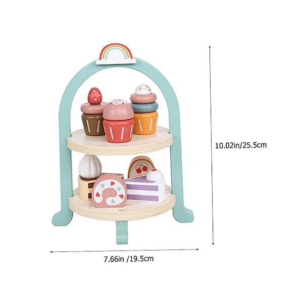 Toyvian 1 Ensemble De Vaisselle De Gâteau De Simulation + Ensembles De Jouets pour Enfants Décorations De Maison pour La Simu