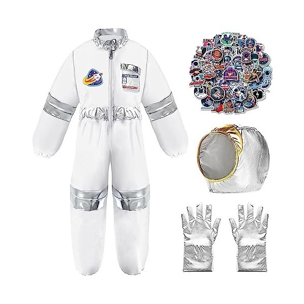 Cnexmin Deguisement Astronaute Enfant Garçon Fille avec Astronaute