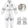 Cnexmin Deguisement Astronaute Enfant Garçon Fille avec Astronaute Casque Astronaute Gants Astronaute Autocollants Espace Ast