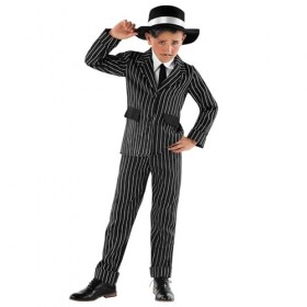 Fun Shack Déguisement Gangster Enfant, Déguisement Halloween Enfant Taille S