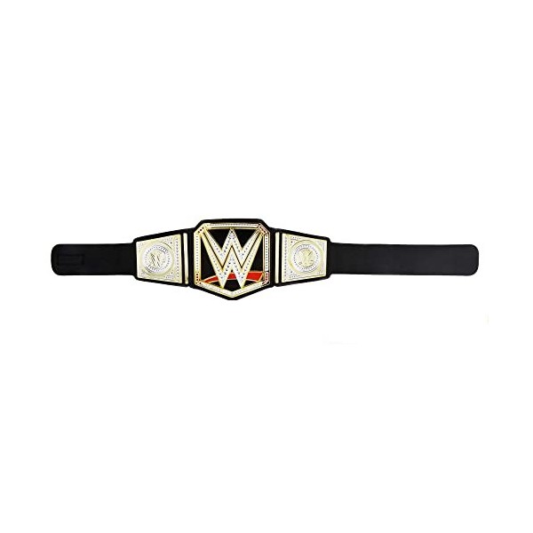 Mattel WWE Championship Ceinture de jeu de rôle pour enfants, style authentique avec ceinture réglable à partir de 6 ans