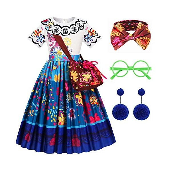 AntDiseno Isabella Encanto habiller les enfants, princesse habiller les filles costumes partie Halloween Noël anniversaire co