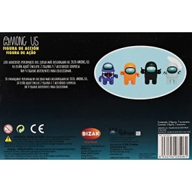 Bizak- Among Us Figurine daction Pack de 2 dans Une boîte Assortiment 64116015 , Multicolore