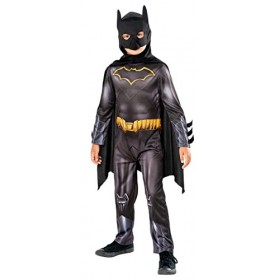 Rubies Costume Batman pour enfants, Green Collection, Costume durable, Jumpsuit avec cape et masque, Officiel DC Comics pour 