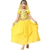 Astage Costume de danse orientale indienne pour fille Halloween, blanc, 3-5 ans