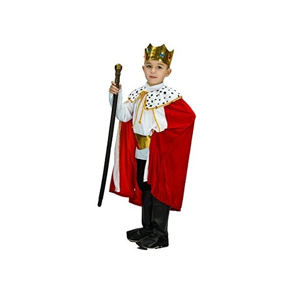 SEA HARE Costume de robe et costume de roi enfant fantaisie 4-6 ans 