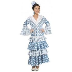 Mon Autre Moi – Kostüm Flamenco GUADALQUIVIR, türkis Costumes vivants 5-6 ans türkis