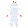 Bestoyard enfant Performance Costume cinq pièces Convient pour bébé fêtes denfants Cosplay Lovely Animal Costume de chèvre T