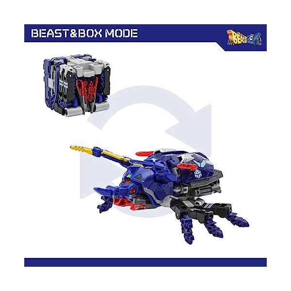 52TOYS Beastbox BB-36 NIGHTCRAWLER Figurine daction transformant les jouets en mécha et en cube, cadeau de fête danniversai