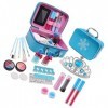 Shanrya Jouets de Maquillage pour Enfants, Kits doutils de Maquillage pour léducation des Enfants, 21 Pièces Portables Fill