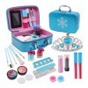 Shanrya Jouets de Maquillage pour Enfants, Kits doutils de Maquillage pour léducation des Enfants, 21 Pièces Portables Fill