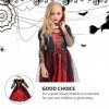 1 Jeu Déguisement De Sorcière Vampire Costume De Reine Vampire Fournitures Dhalloween Costumes De Fête Dhalloween Robe Goth