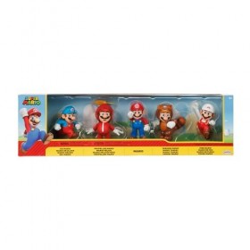 SUPER MARIO Nintendo Lot de 5 Figurines Only Mario 6,5 cm