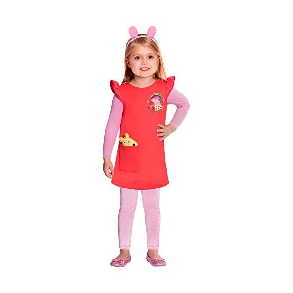 amscan party horror cosplay Peppa Dress Costume dHalloween 12-24 mois, 9908441, rose, 1-2 ans