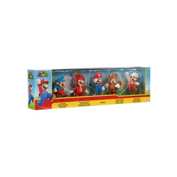 SUPER MARIO Nintendo Lot de 5 Figurines Only Mario 6,5 cm