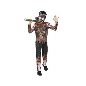 Smiffys 56435M Costume de guerrier de loup-garou pour garçons, marron et noir, taille M 7-9 ans