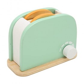 Ensemble de Jouets de Grille-pain en Bois Durable pour Enfants, Simulation de Maison, Ensemble de Jouets de Cuisine en Bois p