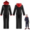 Jiumaocleu Jujutsu Kaisen Cosplay Costume Yuji Itadori School Uniform Outfits Suits Hooded Jacket + Pants Halloween Carnival 