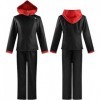 Jiumaocleu Jujutsu Kaisen Cosplay Costume Yuji Itadori School Uniform Outfits Suits Hooded Jacket + Pants Halloween Carnival 