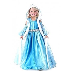 Inception Pro Infinite Taille 140 - 7 - 8 ans - Costume - Carnaval - Halloween - Elsa - Fille - Capuche - Frozen