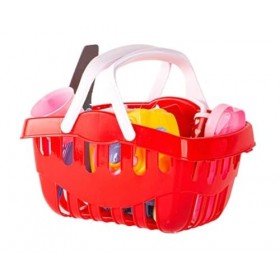 JoyKip Ensemble de jouets de simulation pour enfants avec panier de nourriture – Ensemble de jouets éducatifs à coupe rapide 