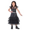 Zeus Party Costume mercredi famille Addams pour fille pour Halloween, carnaval, cosplay L 
