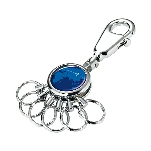 Troika Porte-clés, 12 cm, Bleu/Argent kyr01-a037