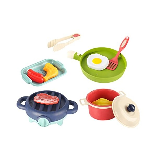 TOYANDONA 1 Jeu Ustensiles De Cuisine Maison De Jeu Ustensiles pour Tout-Petits Jouets dapprentissage De La Maternelle Jeu D