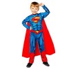 amscan Costume officiel Warner Bros Superman 2-12 ans, bleu et rouge, 2-3 ans