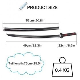 Épées Danime Tanjiro Épée Japonaise Katana Jouet Couteau Lame De Tueur De Démons Fait À La Main En Bois Pour Collection Cosp