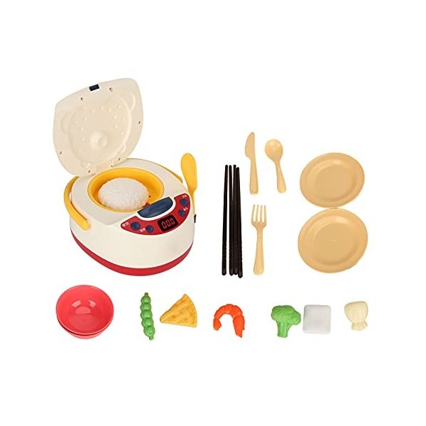 Pssopp Jouet cuiseur à Riz, Ensemble de Jeu de Cuisine intéressant pour Les Enfants pour lanniversaire pour Les Tout-Petits 
