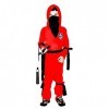 KIRALOVE - Costume Ninja Carnaval Halloween Guerrier Rouge Enfant Taille M 4 6 ans Idée cadeau Fête