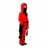 KIRALOVE - Costume Ninja Carnaval Halloween Guerrier Rouge Enfant Taille M 4 6 ans Idée cadeau Fête