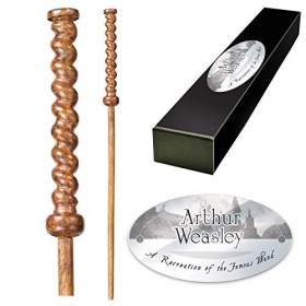 The Noble Collection - Arthur Weasley Character Wand - 16in 40cm Wizarding World Wand with Name Tag - Harry Potter Film Set