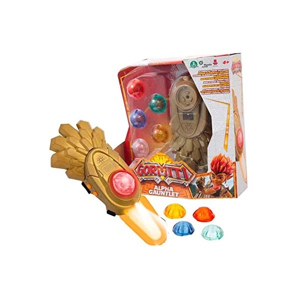 Famosa- Bracelet Gormiti S3, Jouets série Dessins, avec Pierres précieuses colorées avec Son et lumière, à partir de 4 Ans G