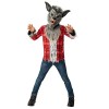 Forum Costume Werewolf 3015505-6000 - Garçon, Fille, Gris, Rouge, Âge 5-6 Ans