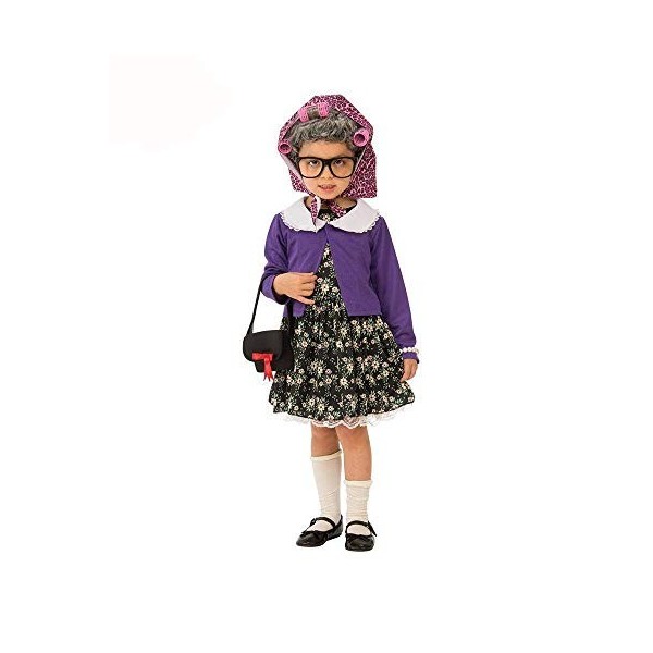 Rubies- Infantil Déguisement Petite Femme Vieille, 510574_M, Multicolore, M 5-7 años 