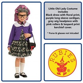 Rubies- Infantil Déguisement Petite Femme Vieille, 510574_M, Multicolore, M 5-7 años 