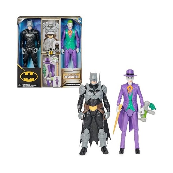 DC COMICS BATMAN ADVENTURES - Battle Pack Figurine Batman VS Le Joker 30 Cm Batman Adventures - Figurines Batman Joker 30 cm 