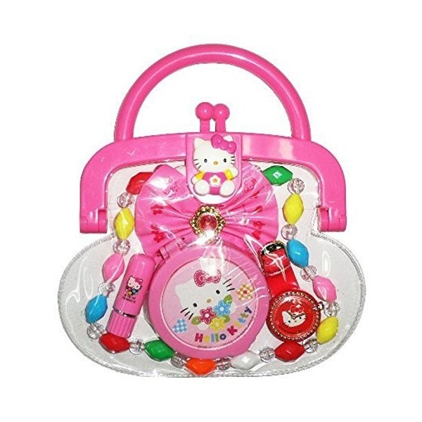 Hello Kitty Purse with Necklace, Mirror, Lipstick & Other Accessories by Hello Kitty